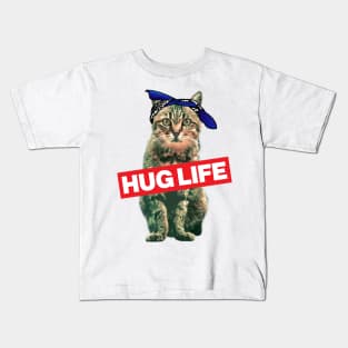 Hug Life Kitty Cat Thug Gangsta' Kitty Cat Kids T-Shirt